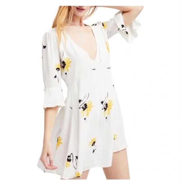 Free People Time On My Side Wrap Dress Size Small - Picture 1 of 5